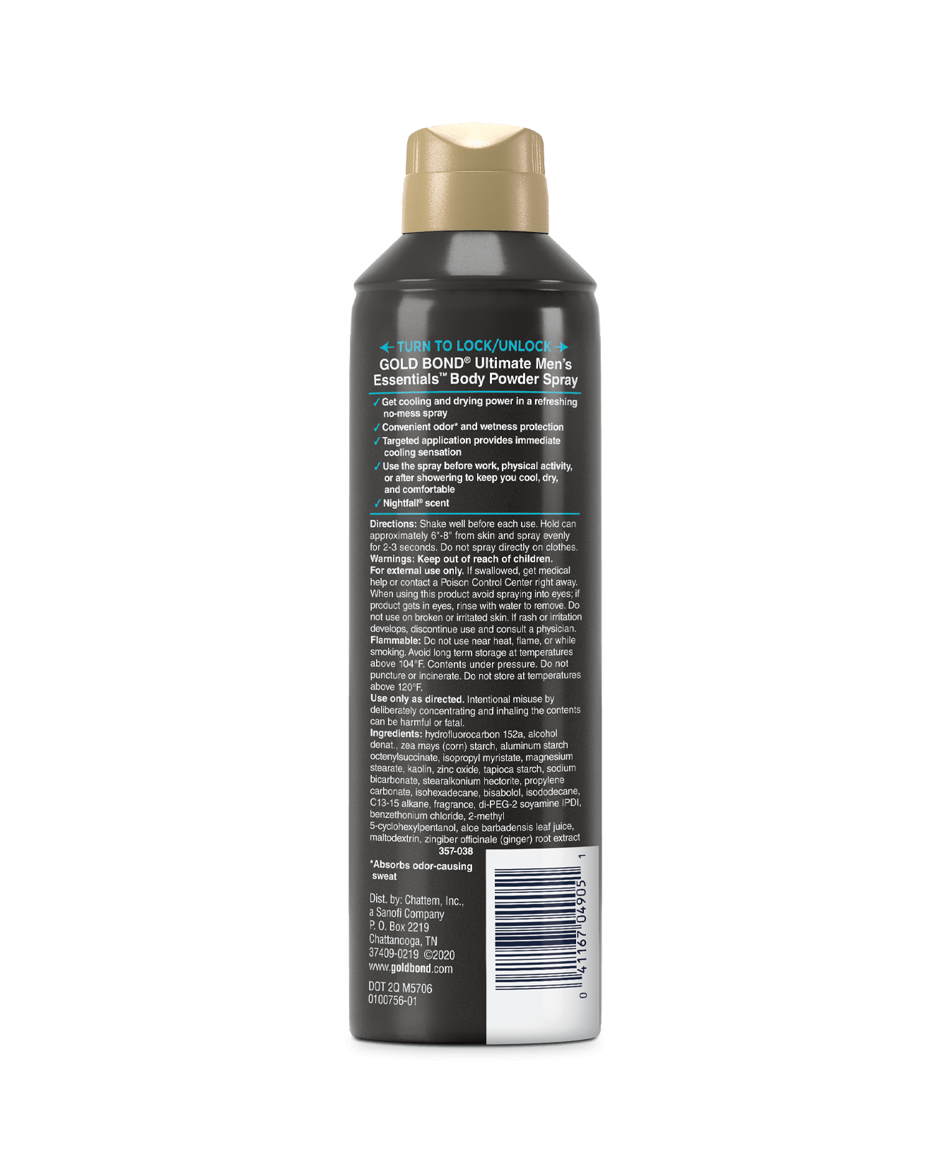 Men's Body Powder Spray Recharge & Nightfall Gold Bond®